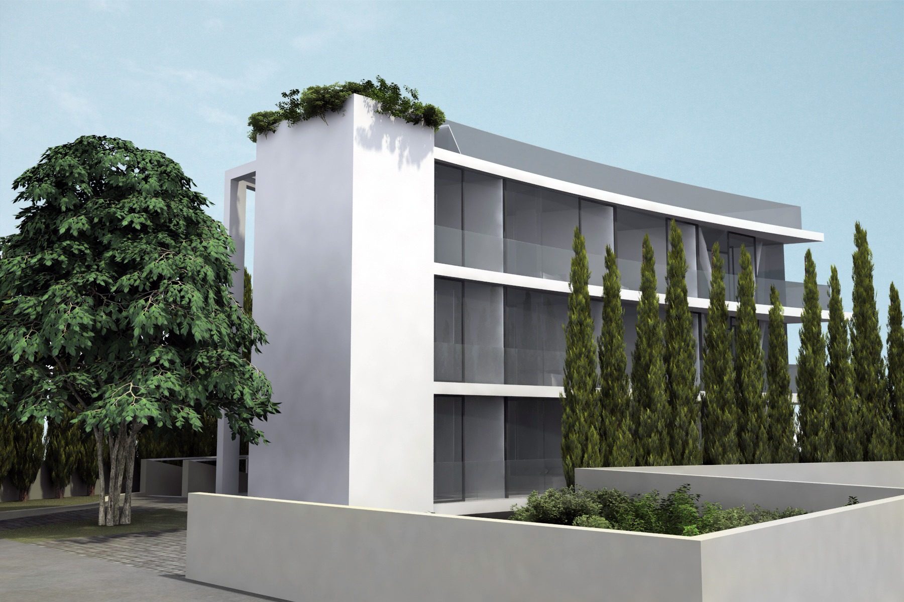lovran croatia apartment building street view