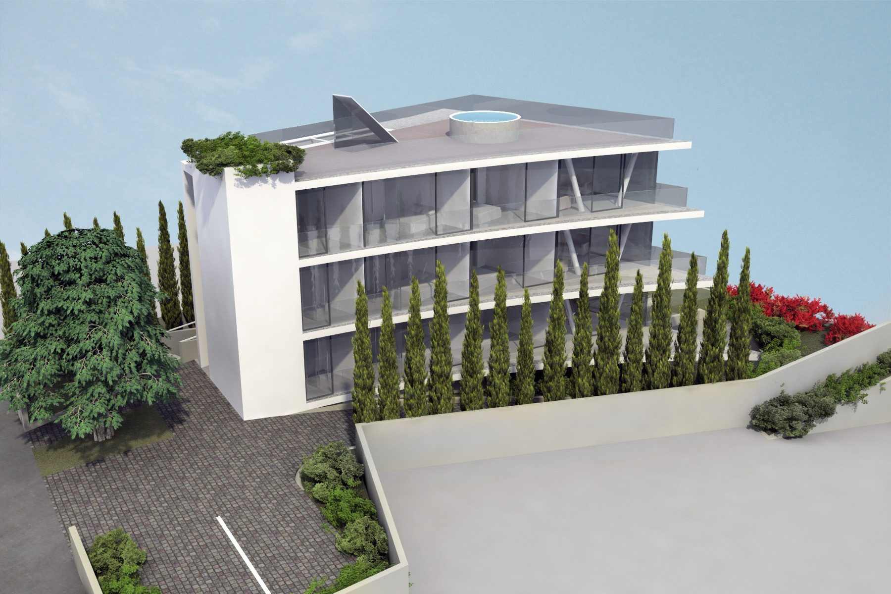 lovran croatia luxury apartments aerial view