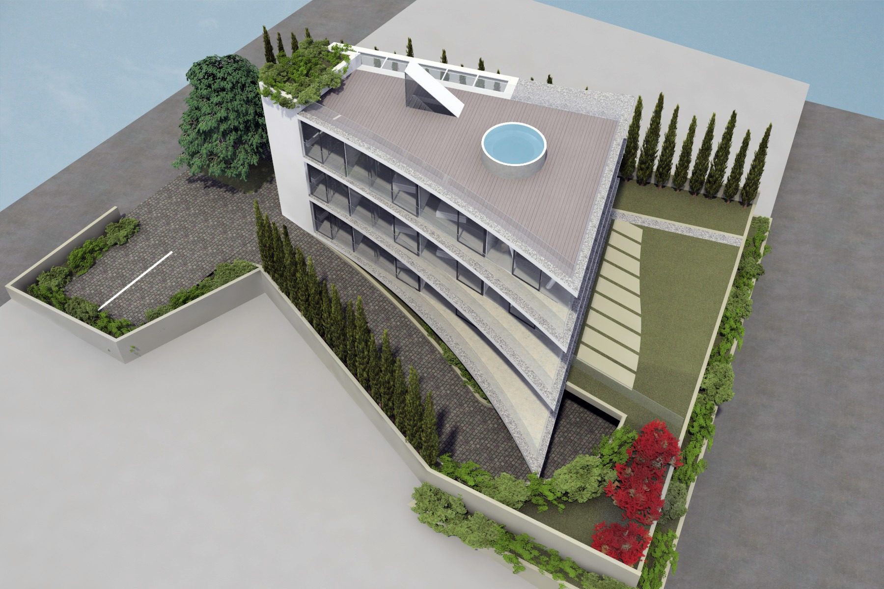 lovran croatia luxury apartments birds eye