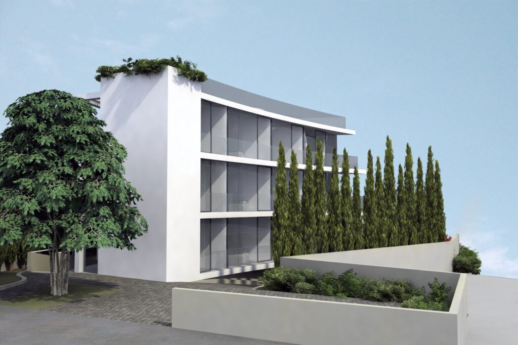lovran croatia modern apartment building front