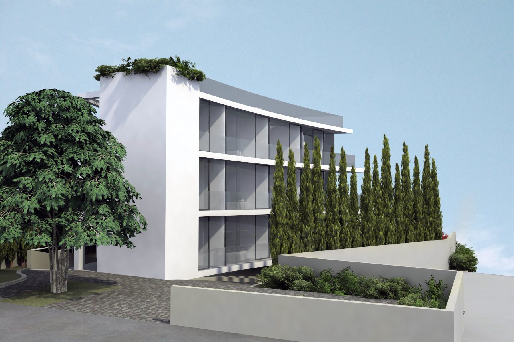 lovran croatia modern apartment building front