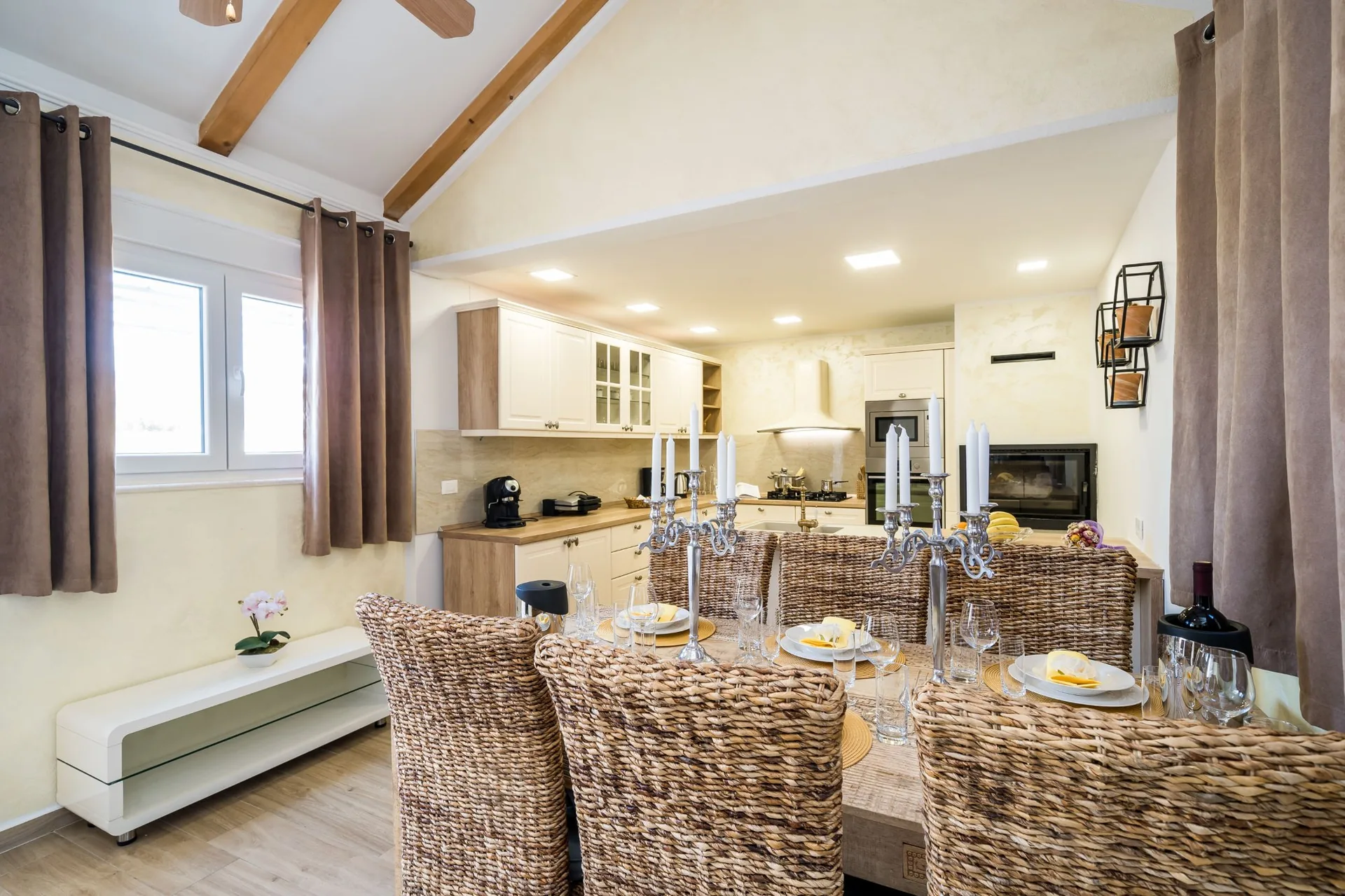 luciana residence open plan dining kitchen