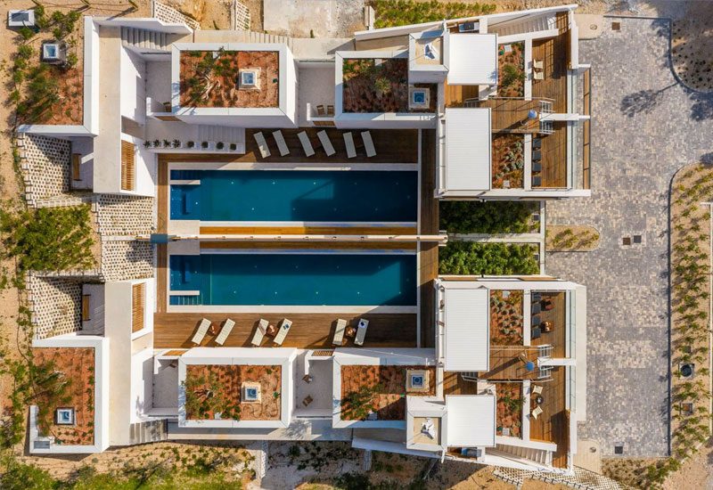 luxusvilla kroatien luftpools ansicht von oben