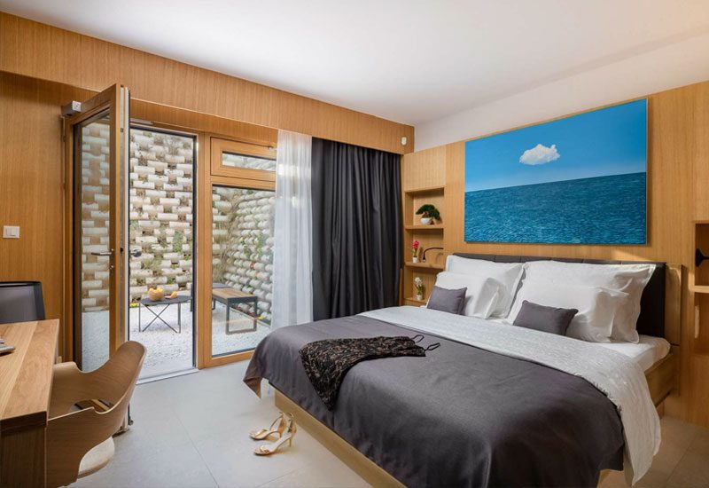 luxusvilla kroatien schlafzimmer meerblick terrasse