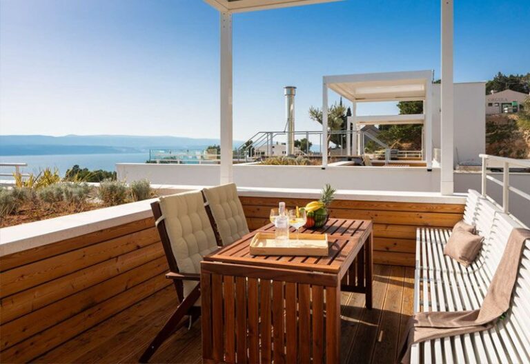 luxury villa croatia rooftop terrace sea view