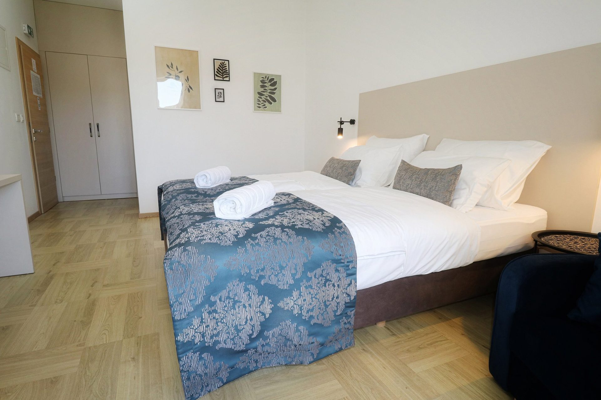 magico apartments bedroom botanical art wardrobe