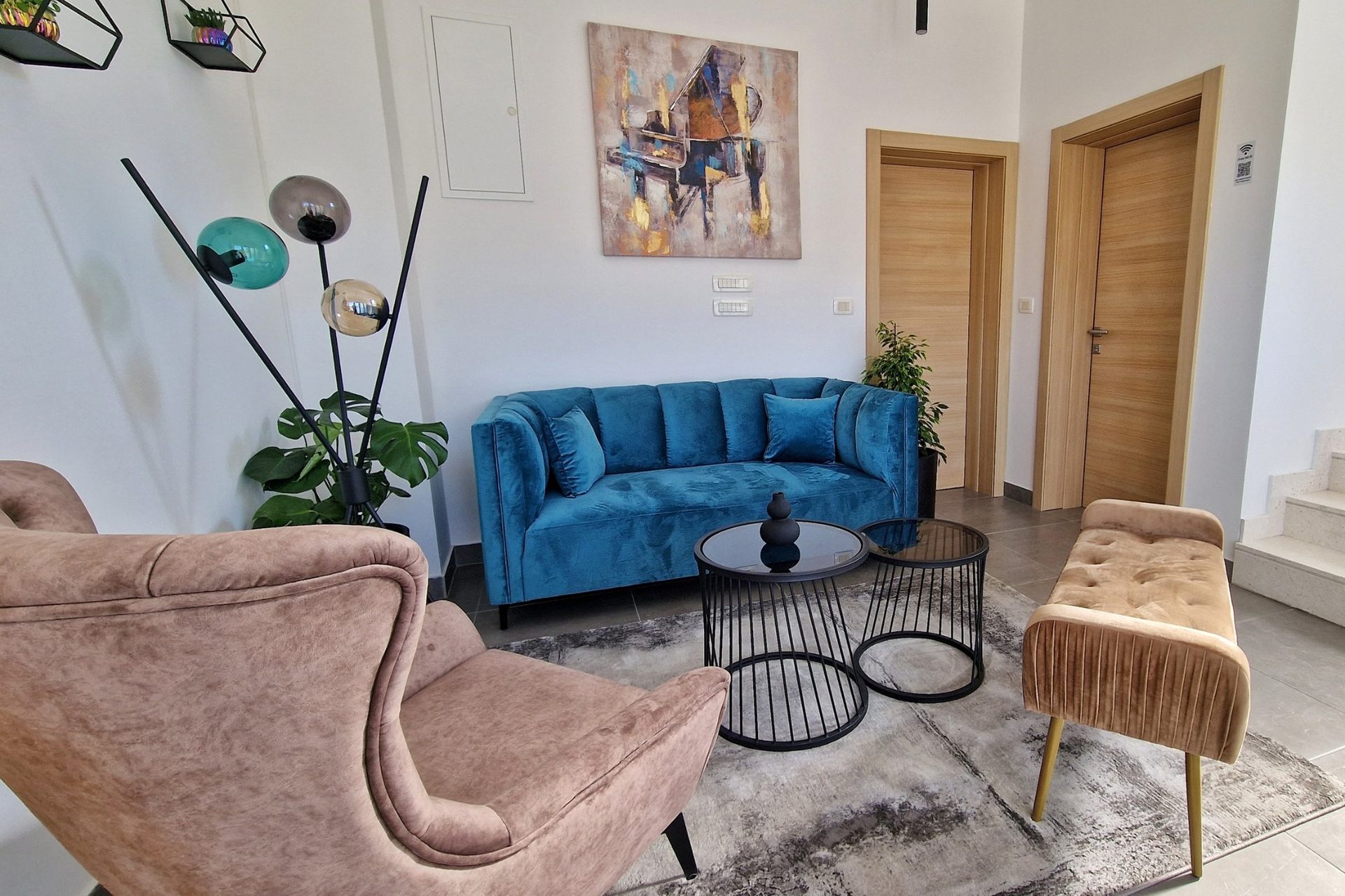 magico apartments reception lounge seating area