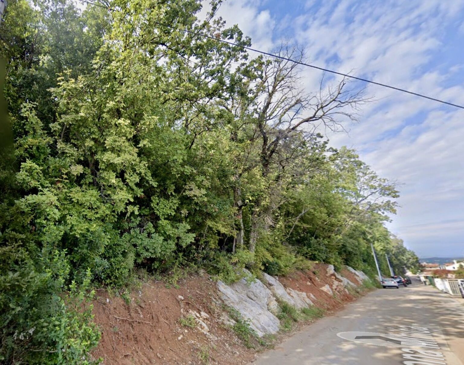 opatija croatia building plot forest road