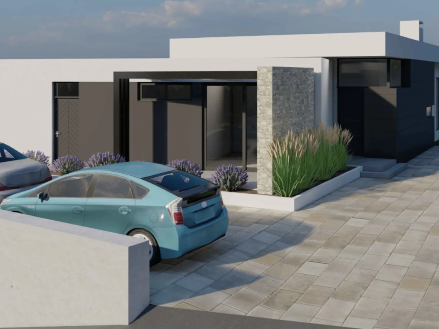 posedarje villa entrance parking