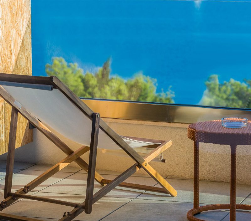 seget donji vranjica croatia waterfront terrace sea view