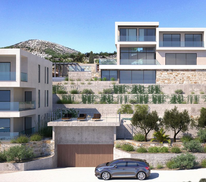seget vranjica croatia luxury villa project hillside